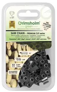 Grimsholm Premium Saw Chain 3/8" 1.3mm 57 Drive Links