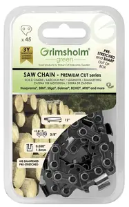 Grimsholm Premium Cut45 Saw Chain 3/8" 1.3mm
