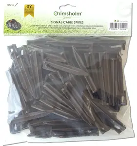 Grimsholm Signal Cable Spikes for Robotic Lawnmowers, 100 Pieces