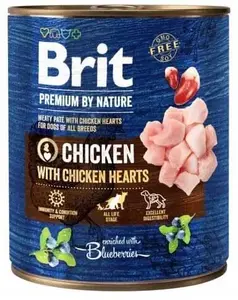 Консервированный корм для собак Brit Premium с курицей 800 г