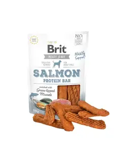 Лакомство для взрослых собак Brit Jerky Salmon Protein Bar 80 г