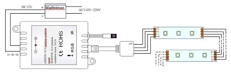 Контроллер RGB 12В 3x2А 72Вт с пультом ДУ Photo 2