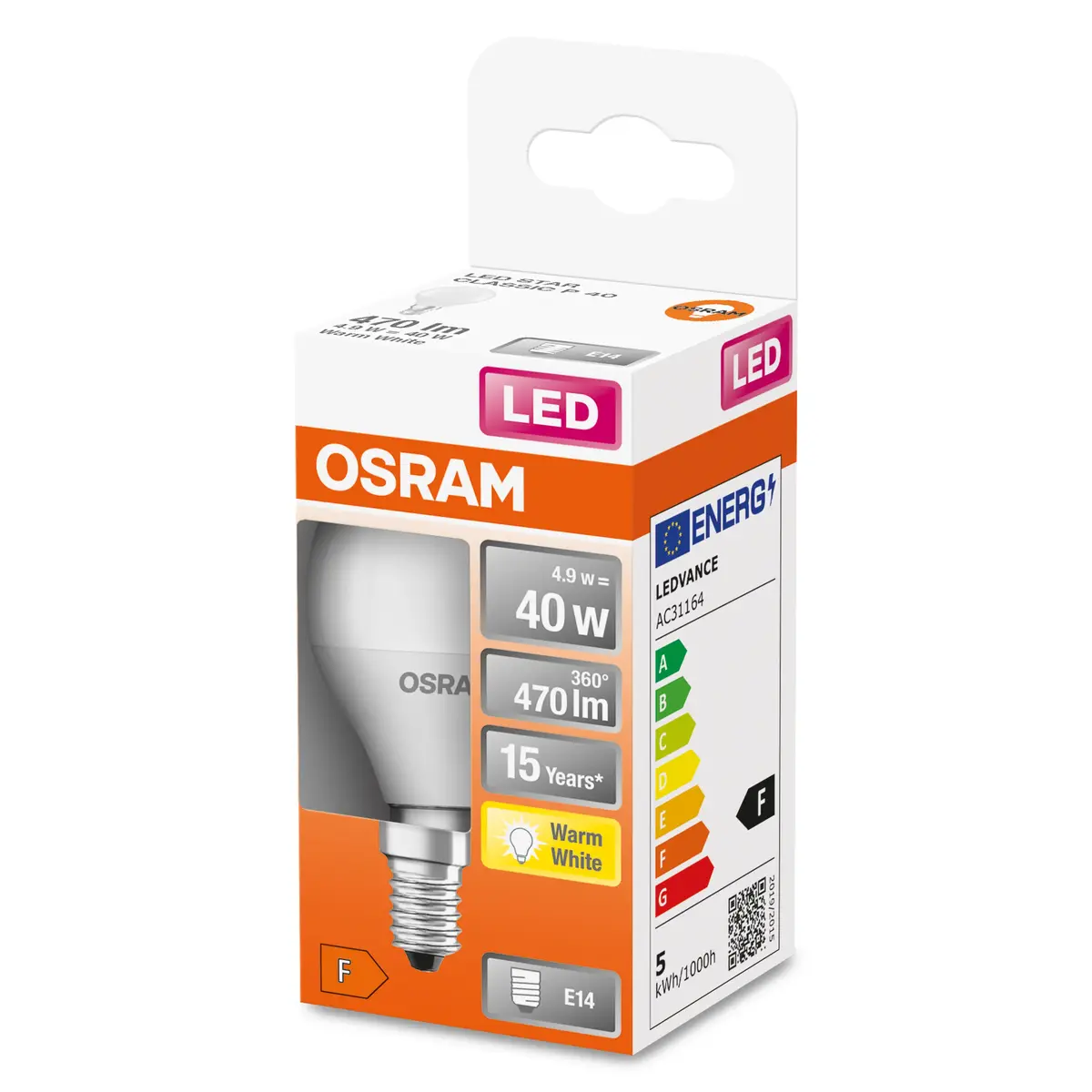Osram STAR LED spuldze 5W E14 2700K Photo 4