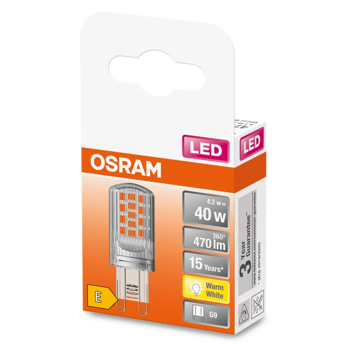 Светодиодная лампа Osram STAR G9 4.2Вт 2700К Photo 7