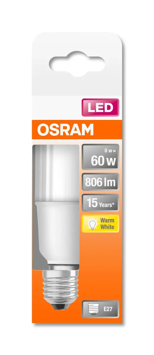 Светодиодная лампа Osram STAR 8 Вт E27 2700K Photo 4