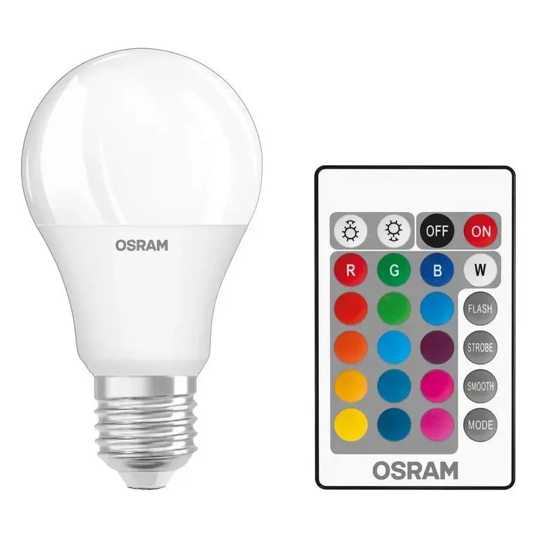 Светодиодные лампы OSRAM A60 E27 9Вт RGBW, 2 шт. с пультом Photo 3