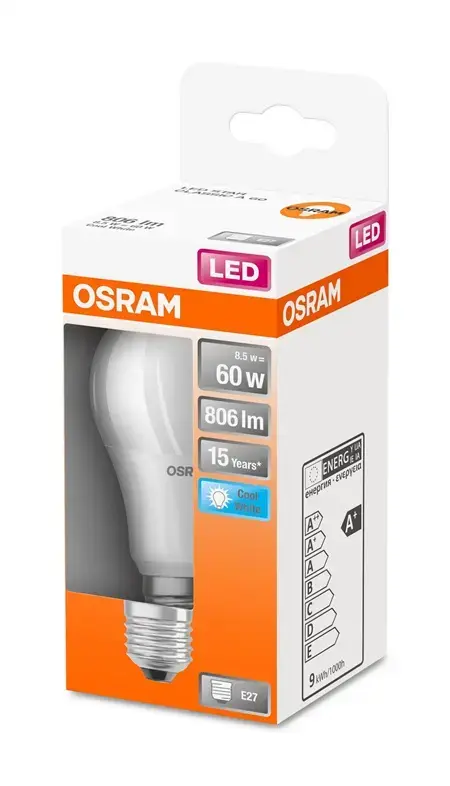 OSRAM LED spuldze 8.5W 840 E27 Photo 2