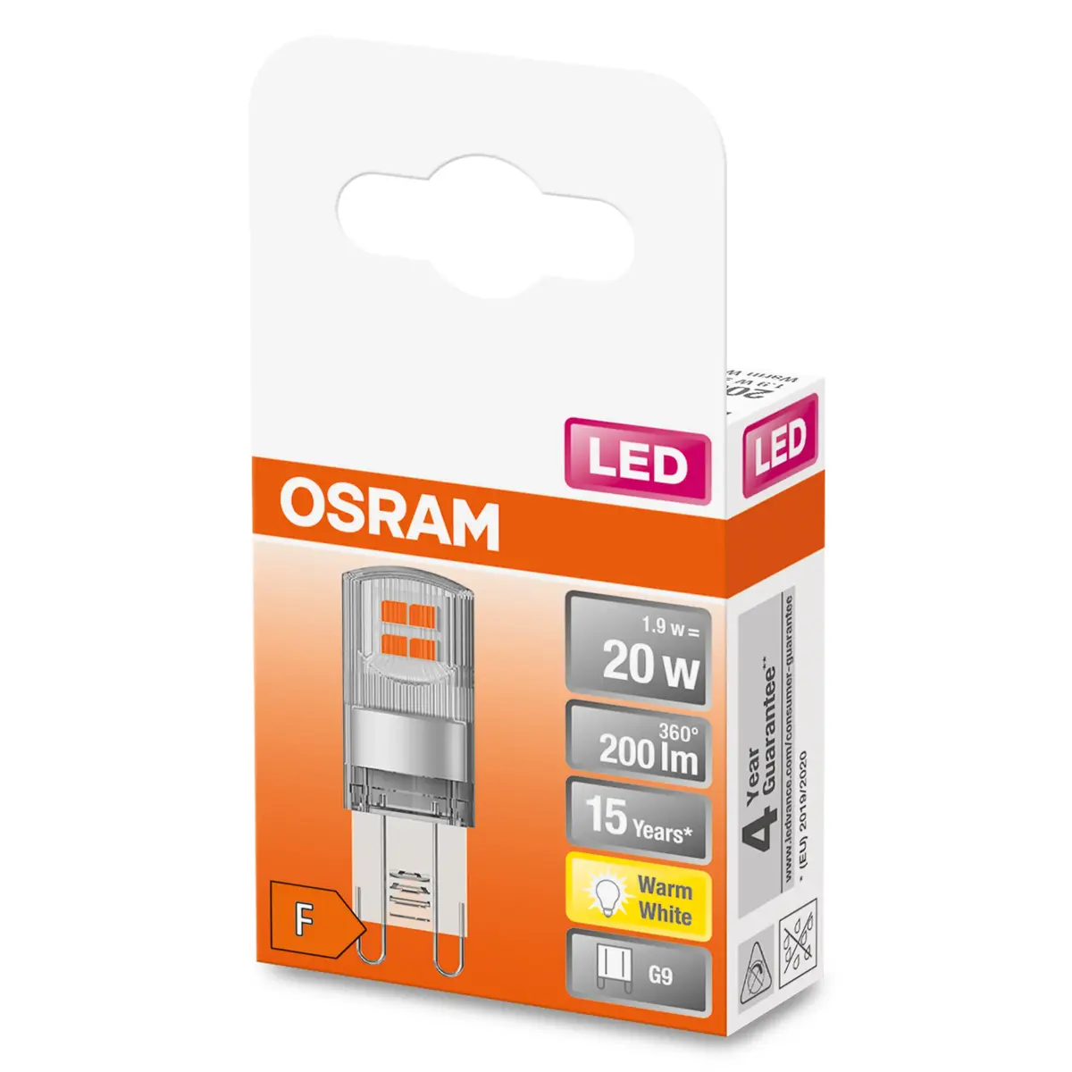Светодиодная лампа Osram STAR 1.9 Вт G9 2700K Photo 5