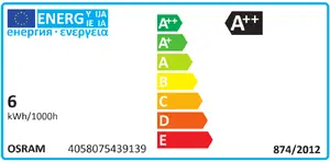 Osram STAR LED spuldze, 5.5W, E14, 806 lm, 2700K silti balta gaisma