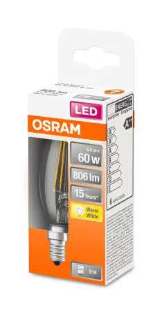 Osram STAR LED spuldze 5.5W E14 2700K Photo 4