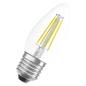Osram LED Filament spuldze B35 E27 3.4W 470lm 2700K