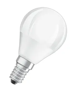 OSRAM LEDSCLP40D LED sveces formas spuldze, 4.5W, 2700K silti balta gaisma, E14 cokols, matēta