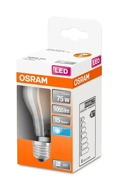 OSRAM LEDSCLA75 LED spuldze 7.5W E27 Photo 2