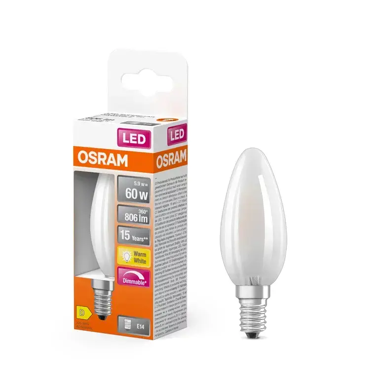 LEDVANCE LED Bulb E14 5.9W 2700K Dimmable Photo 3