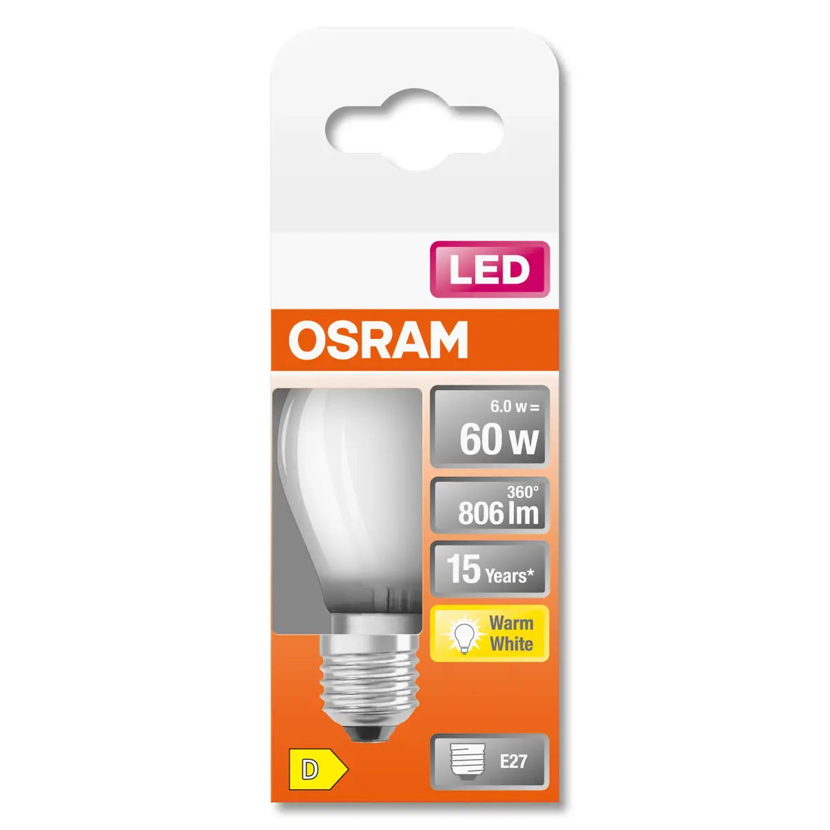 Светодиодная лампа Osram STAR E27 5.5Вт 2700K Photo 4