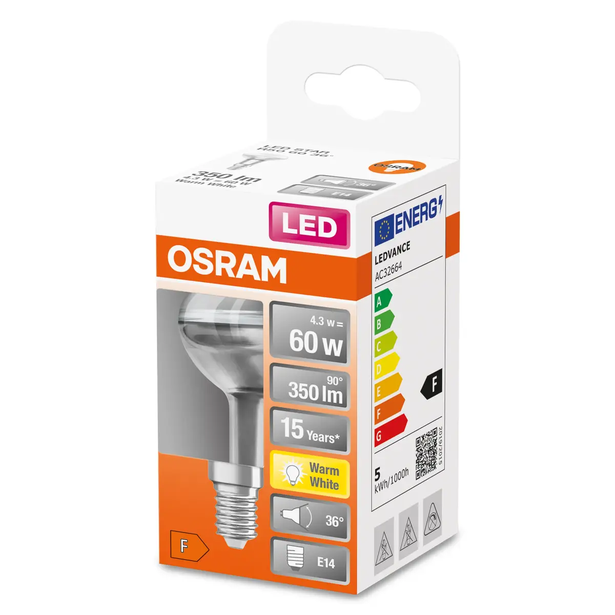 Светодиодная лампа Osram STAR 4.3 Вт E14 2700K Photo 3