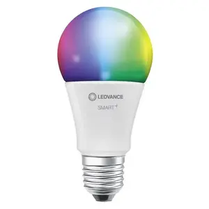 Ledvance SMART+ WiFi A60 LED Bulb, 9W, E27, RGBW, Dimmable