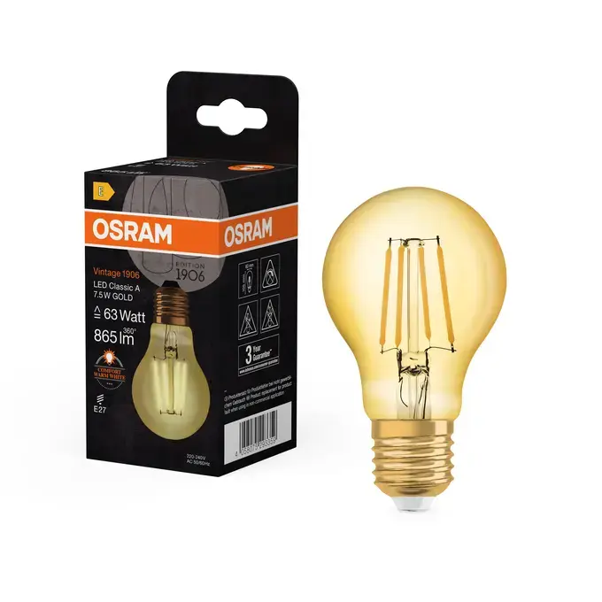 Osram Vintage 1906 LED Bulb E27 7.5W 2400K Photo 5