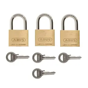 ABUS 60/40 Triple Padlock, 60mm Steel Body