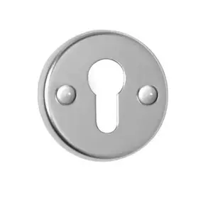 BARCZ T2 Door Key Plate for Cylinder, Silver