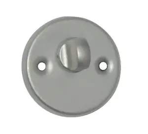 BARCZ T2 Toilet Door Turn Lock, Silver