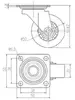SISO 08.12.302-0 Black Wheel without Brake Photo 3