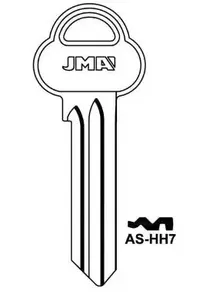 JMA A37HH Blank Key for ASSA Locks