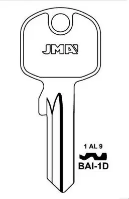 JMA BSI10 Blank Key for BASI-TITAN Photo 2
