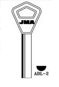 JMA S12ABY ABL-2 Blank Key for Abloy Locks