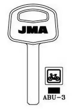 JMA S21ABS ABU-3 Blank Key for ABUS Photo 2