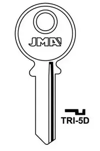 JMA TRC30 TRI-5D atslēgas sagatave Tri-Circle slēdzenēm