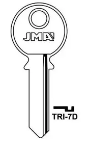 JMA TRC40 TRI-7D atslēgas sagatave Tri-Circle slēdzenēm