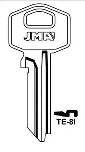JMA TSA22(TE-8I) Blank Key for TESA Locks