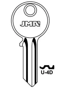 JMA UNL4(U-4D) universālā atslēgas sagatave