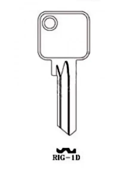 JMA RIA1 (RIG-1D) Blank Key for Riga Photo 2