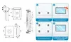 SISO 22.05.100 Mirror Holders - Set of 4 Photo 3