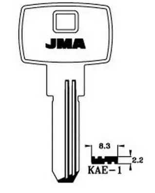 JMA KAL1 (KAE-1) Blank Key for Kale Kilit Photo 2