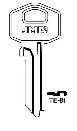 JMA TE-8I Blank Key for TESA Photo 2