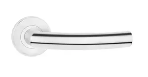 METAL-BUD PROXIMA Stainless Steel Door Handle on Round Rosette