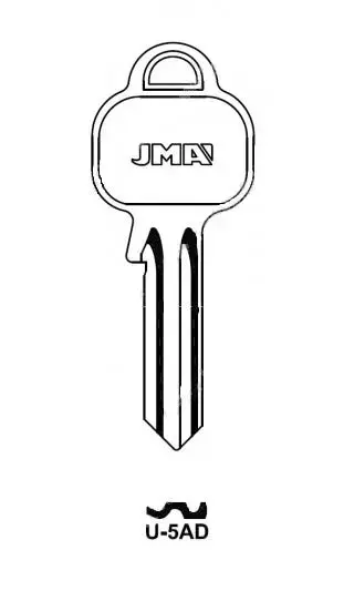 JMA U-5AD Universal Blank Key Photo 2