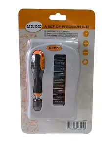 NENURODYTA_Z VG027 Screwdriver and Bit Set 9 Pieces