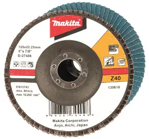 Makita D-27486 Grinding Disc 125mm K40 for Metal