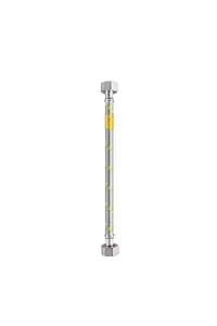 HIZA elastīga gāzes šļūtene 250 cm ar 1/2 collu savienojumiem