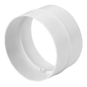Соединитель для гибких воздуховодов EUROPLAST AS125, диаметр 125 мм, белый