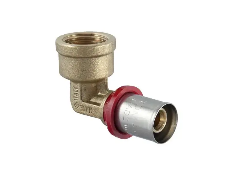 TDM Brass 1670 Press Elbow 18mm x 1/2 inch Photo 2
