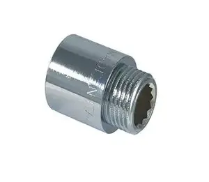 TDM Brass pagarinātājs 3/4 collas x 15 mm, ārējā-iekšējā vītne