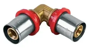 TDM Brass 1665 Compression Elbow 18x18 mm Self-Tapping