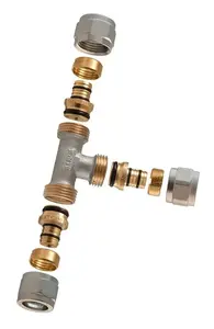 TDM Brass 1445 izjaucams vītņu trīszaru savienojums 16x16x16