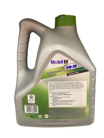 Синтетическое моторное масло Mobil 1 ESP Formula 5W-30 4л Photo 2