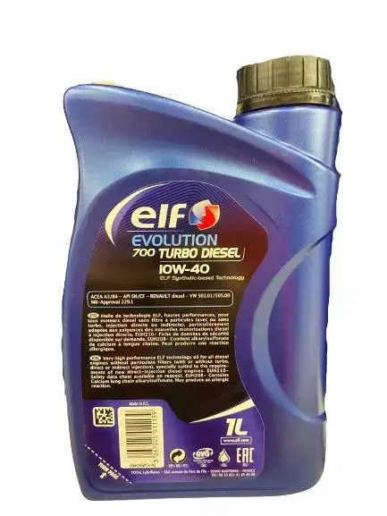 ELF Evolution 700 Turbo Diesel 10W-40 Engine Oil 1L Photo 2